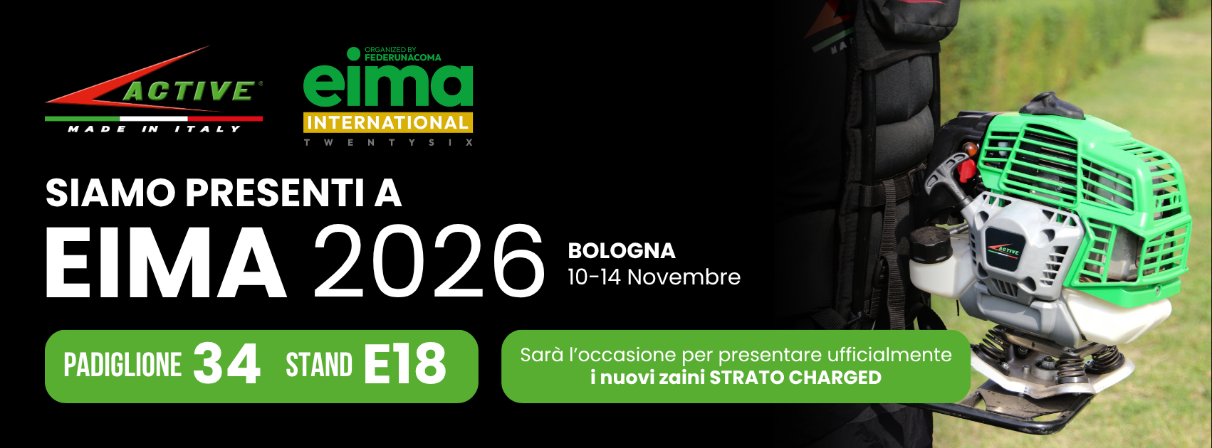 Eima 2026 - partecipazione active srl